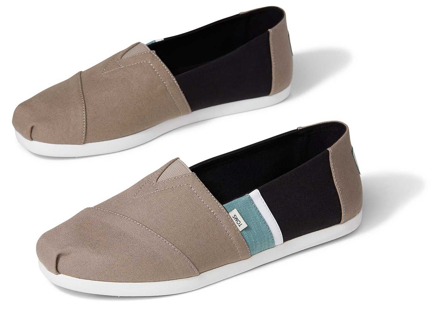 Toms Espadryle Męskie Brązowe - Alpargata Color Block - 48GBNMCQH